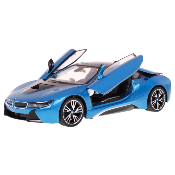 BMW i8 niebieskie RASTAR model 1:14 Zdalnie sterowane auto + pilot 2,4 GHz